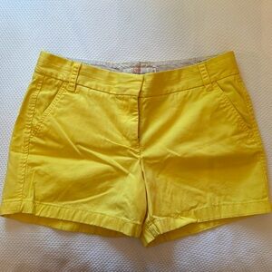 J.CREW Yellow Chino Shorts